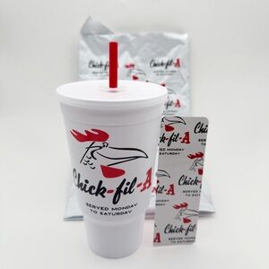 Chick-Fil-A 80th Anniversary Reusable Doodles Cup Throwback Limited Edition Gift